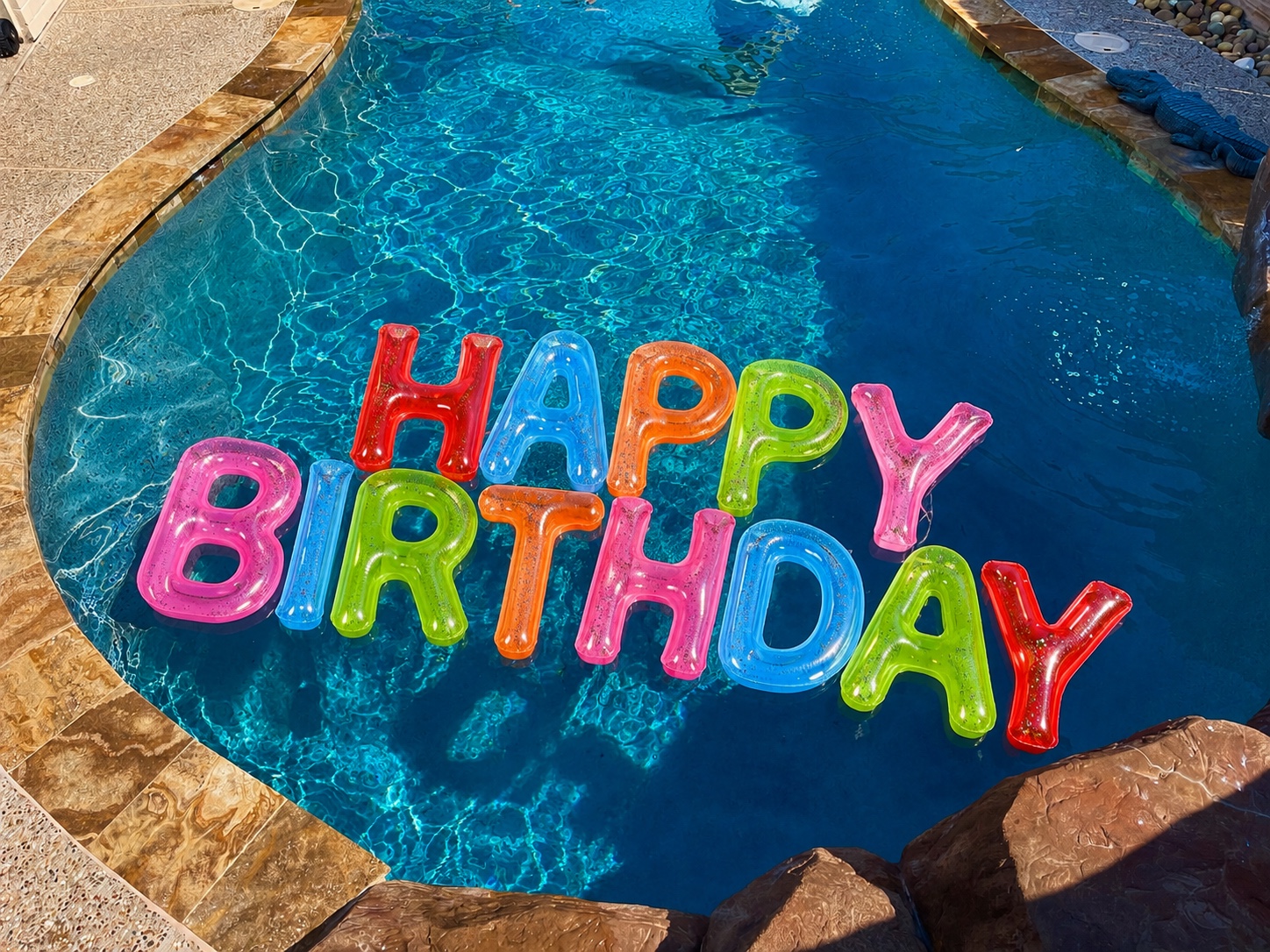 Birthday celebration display at Cypress River Oasis