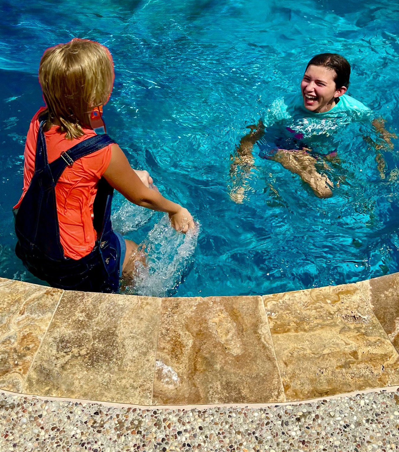 Pool area at Cypress River Oasis