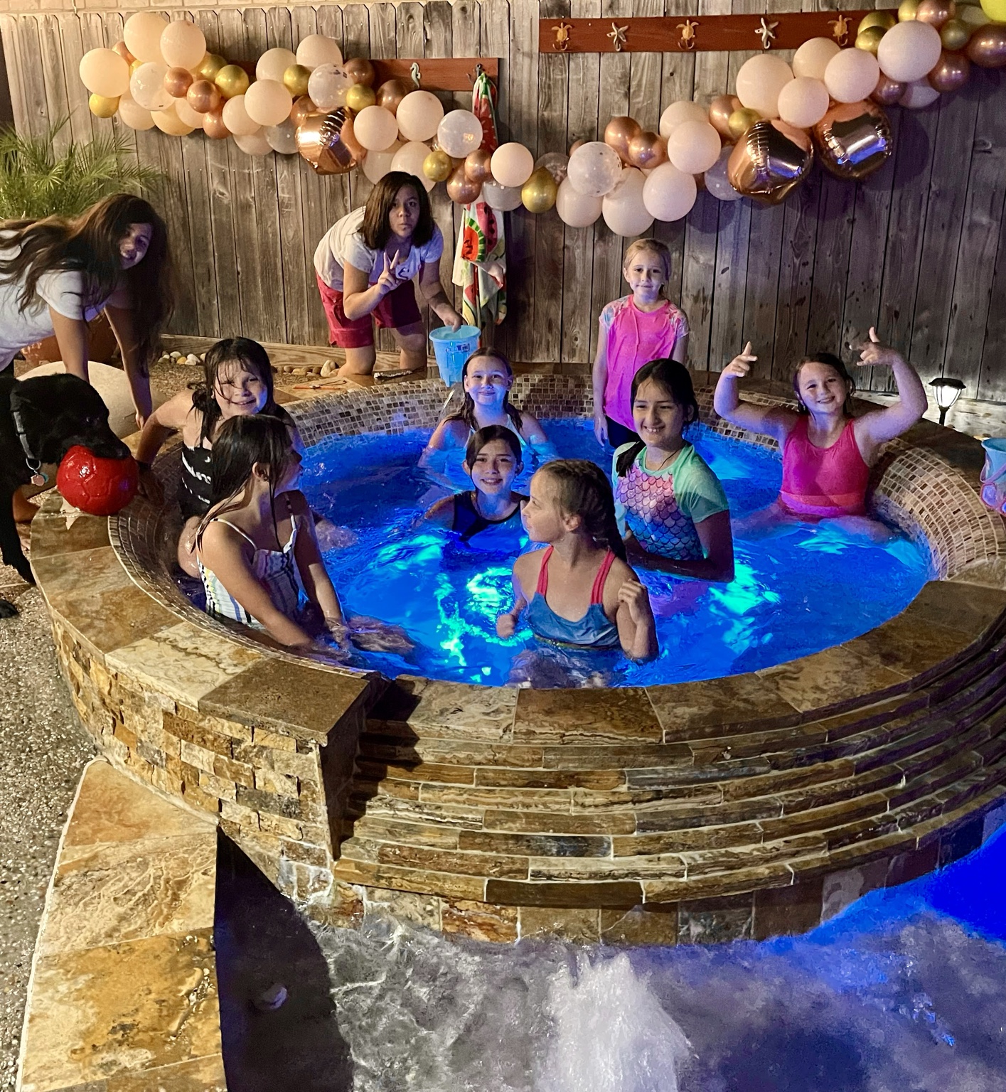 Outdoor gathering area at Cypress River Oasis